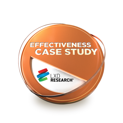LXD Research Effectiveness Case Study badge: Redwood Literacy students grew 29% above national DIBELS® 8 expectations